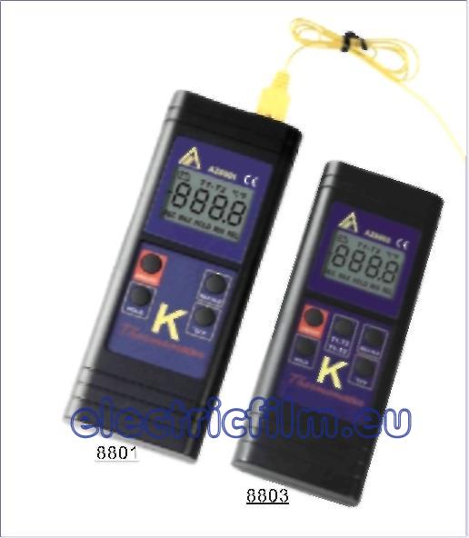 TERMOMETRU CU TERMOCUPLU K 8801/8803