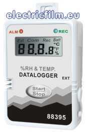 INREGISTRATOR (DATALOGGER) DE TEMPERATURA DUAL + UMIDITATE CU LCD SI RS232 INCORPORATA 88395 INREGISTRATOR (DATALOGGER) DE TEMPERATURA DUAL + UMIDITATE CU LCD SI RS232 INCORPORATA 88395