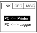 conexiune cu PC sau dataloger